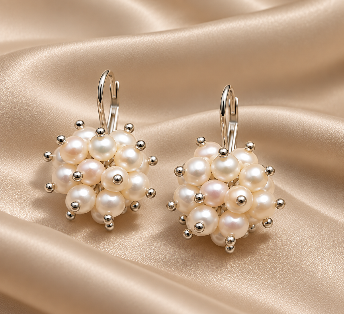 Boucles d'oreilles Bouquet de Perles